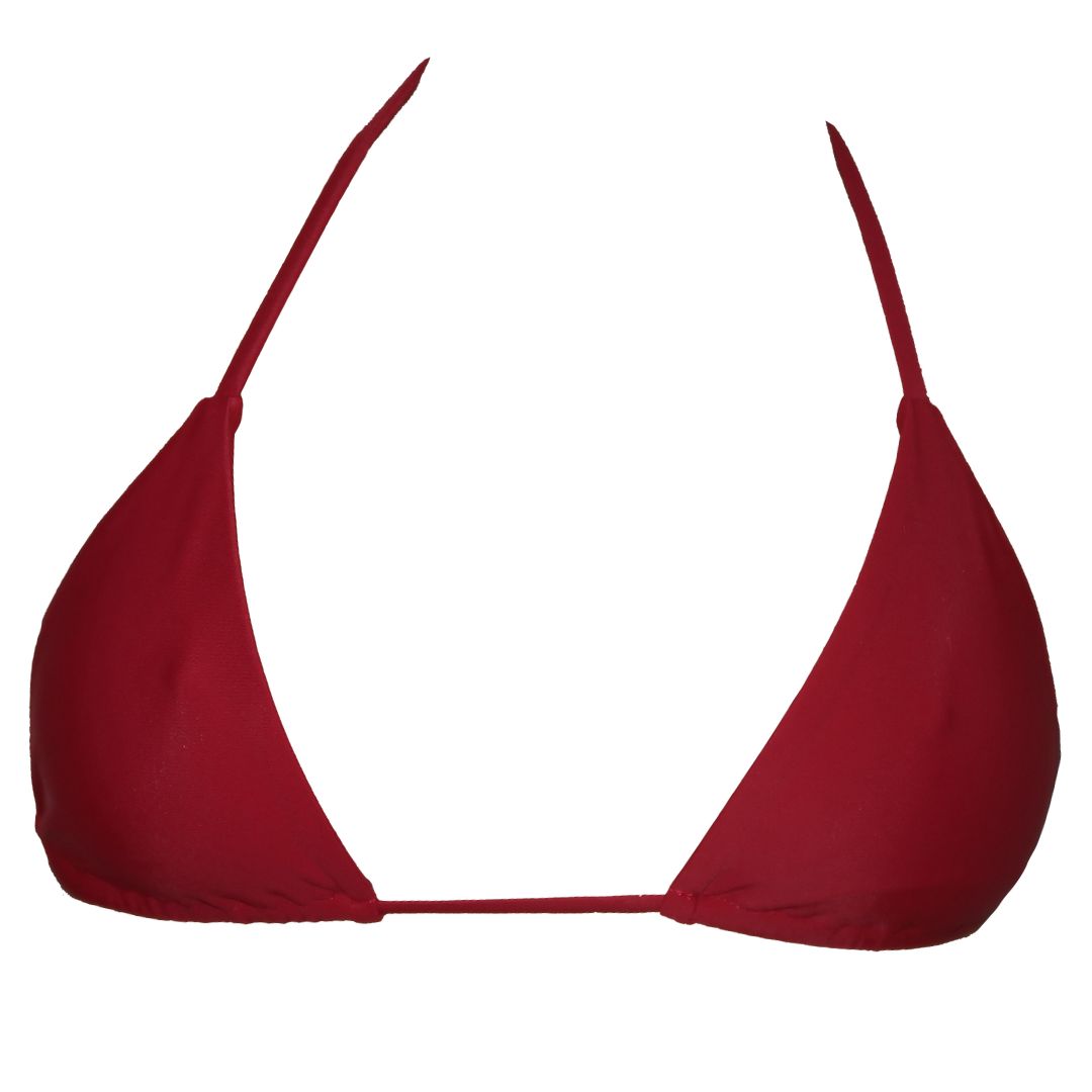 Messina Bikini Top: Wine Red