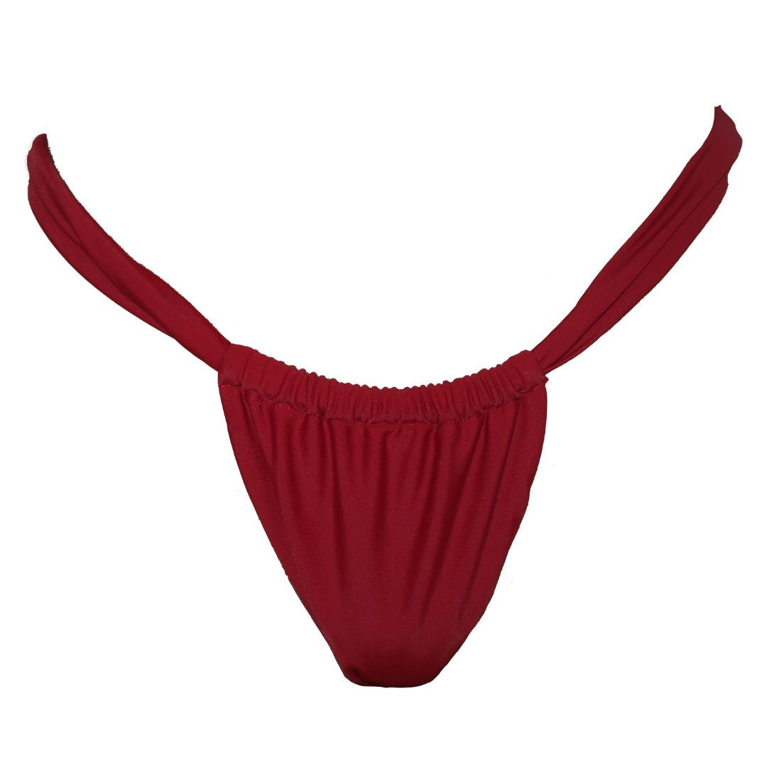 Ti Amo Bikini Bottom: Wine Red